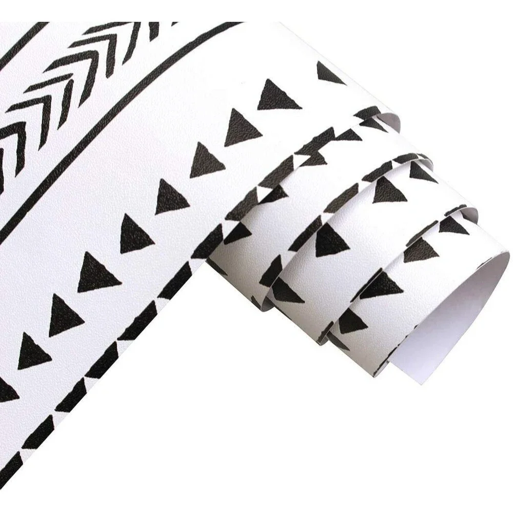 Geometric Pattern Modern Minimalist Wallpaper Self-Adhesive Peel&Stick 17.7x118
